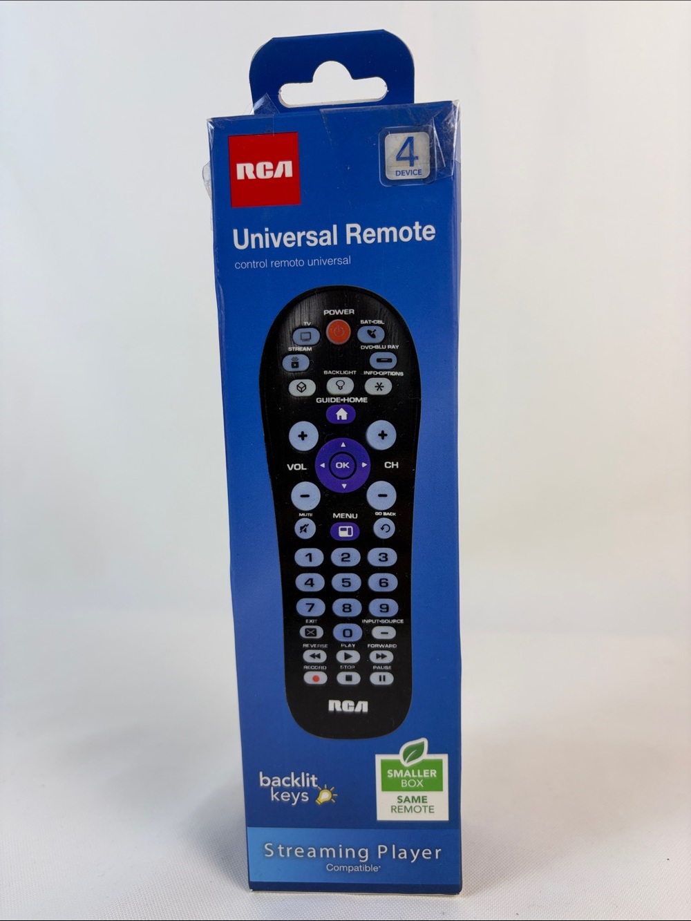 RCA RCR414BHE1 4-Device Universal Remote Control